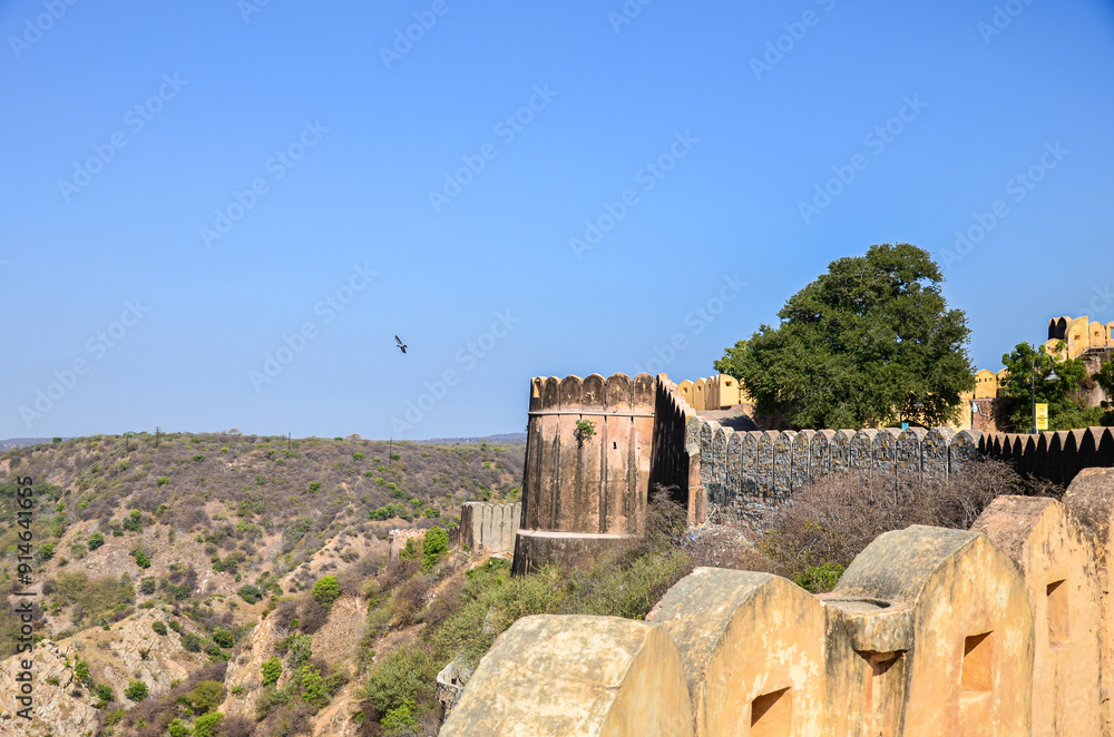 Wall mural nahargarh fort in rajasthan, india