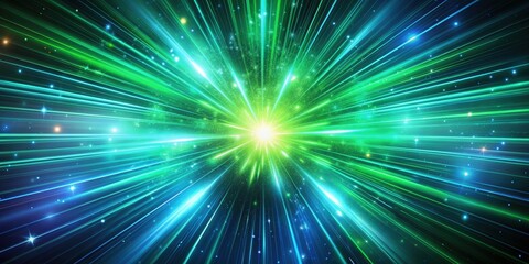 Naklejka premium Hyperspace Leap: A Dynamic Burst of Light Speed Travel