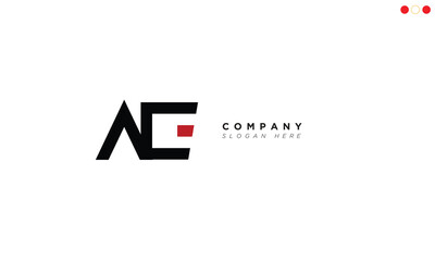 AE Alphabet letters Initials Monogram logo 