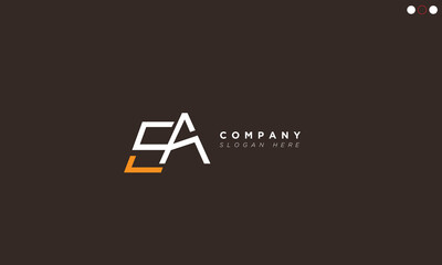 EA Alphabet letters Initials Monogram logo 