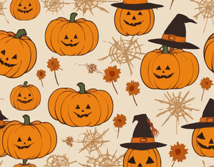 Pumpkin and scarecrow parchment 