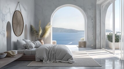 Minimalist Bedroom with Ocean View