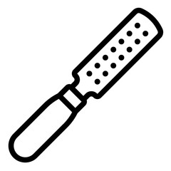 Rasp tool used by shoemakers for shaping and smoothing footwear.