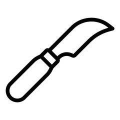 Knife tool used by shoemakers for cutting and shaping leather.