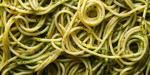 delicious spaghetti pesto