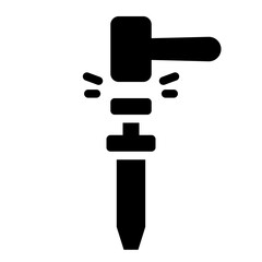 Nail punch tool used by shoemakers for setting nails into footwear.