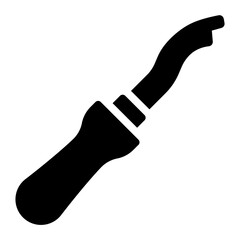 Welt knife tool used by shoemakers for cutting and shaping welts.