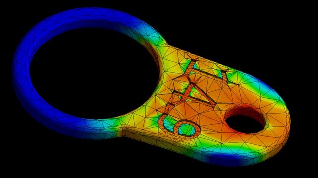 Mechanic simulation engineering - Stress and breakpoint analysis of can label under force and moment conditions