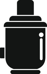 Simple icon of an electric water heater, perfect for representing hot water systems