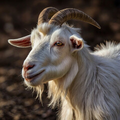 Fototapeta premium portrait of a goat Generated by Ai 