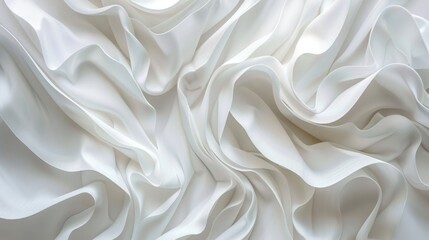Fototapeta premium Abstract white wave texture background