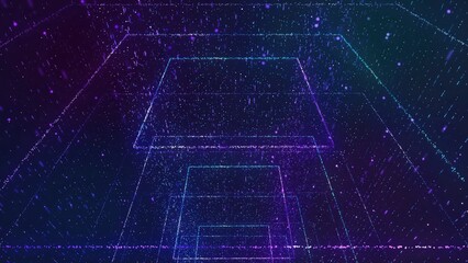 Futuristic big data information technology concept.