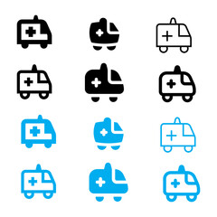 Ambulance icon vector use for website and app.
