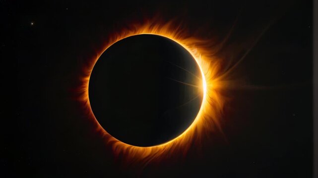 A total solar eclipse is a rare and awe-inspiring sight. AI.