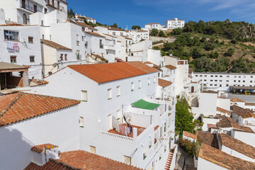 View of the village of Casares in Andalusia.
