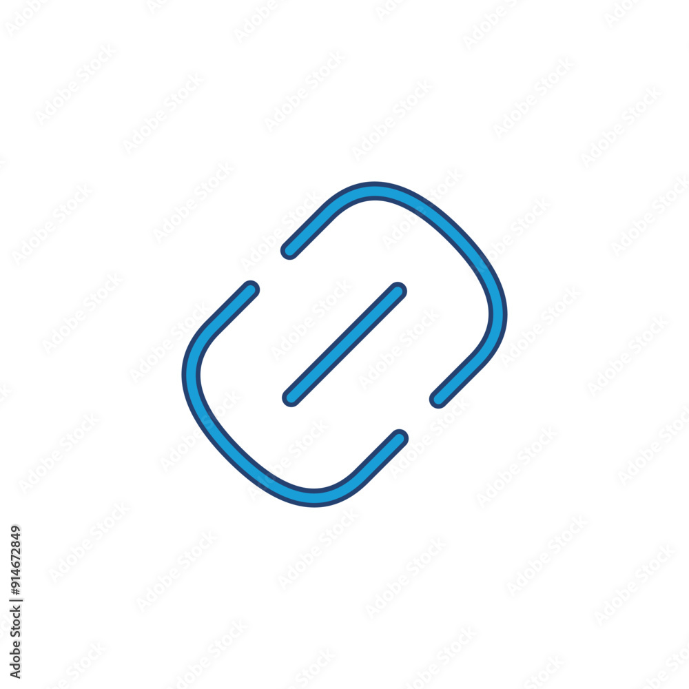 Poster link icon vector. hyperlink chain symbol.