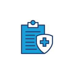 Medical insurance icon vector. health insurance icon