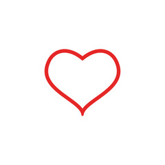 Love icon vector. Heart icon vector. Like icon vector.