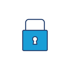 Lock icon vector. Padlock icon vector. Encryption icon. Security symbol