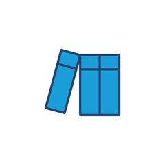 Library icon vector. education icon vector