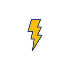 Lightning icon vector. electric icon vector. power icon. energy sign