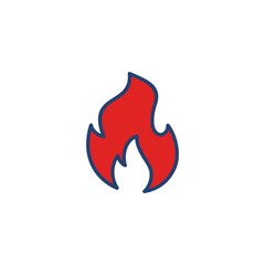 Fire icon vector. fire vector icon