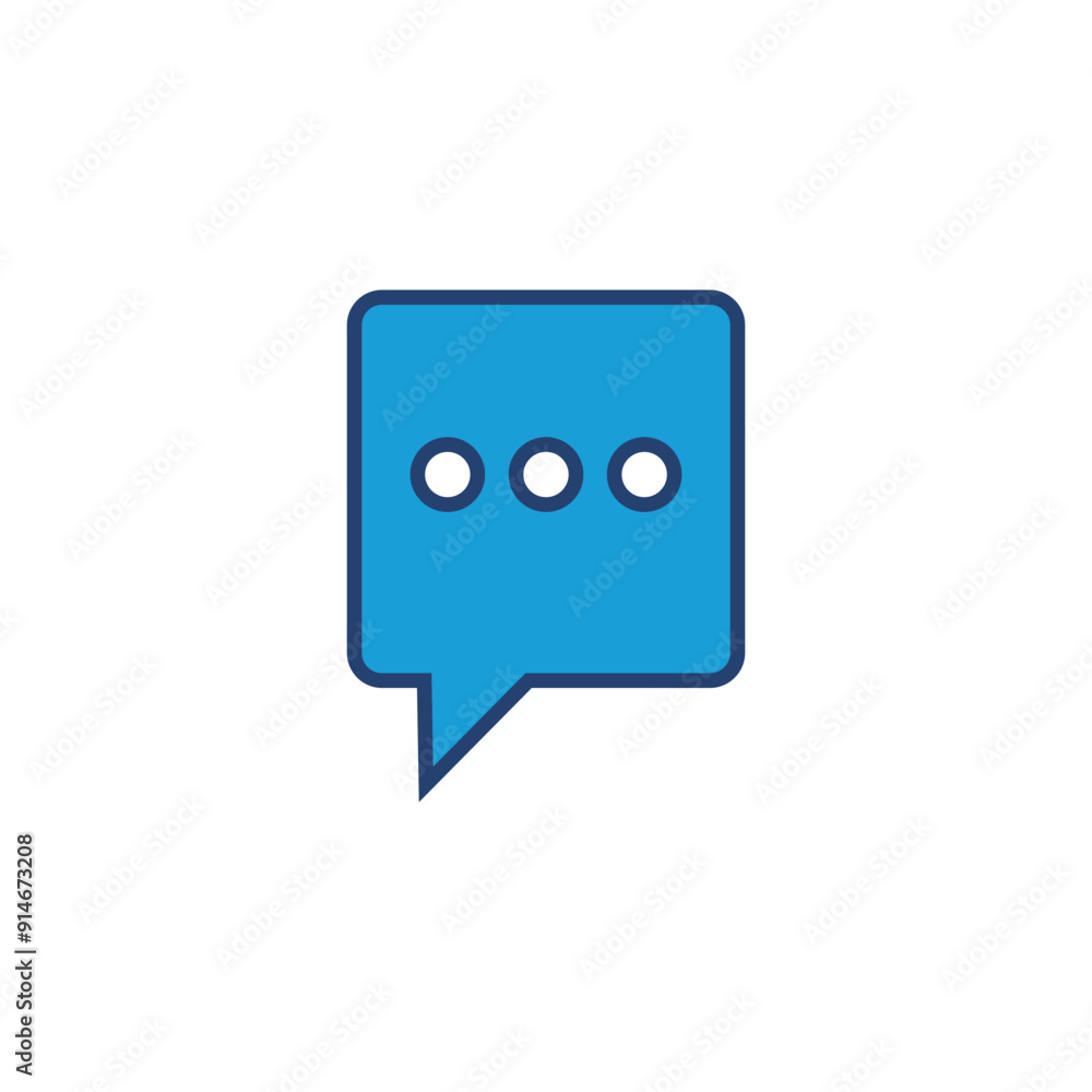 Poster chat icon vector. speech bubble icon. comment icon vector. message. contact us