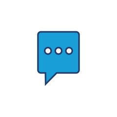 Chat icon vector. speech bubble icon. comment icon vector. message. contact us