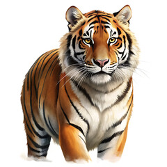 Fototapeta premium tiger head isolated on transparent background