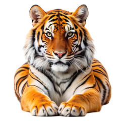 Obraz premium tiger head isolated on transparent background