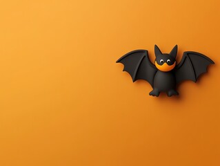 Obraz premium Bat clipart, Halloween element, colorful 3D illustration