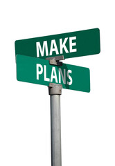 Obraz premium make plans sign 