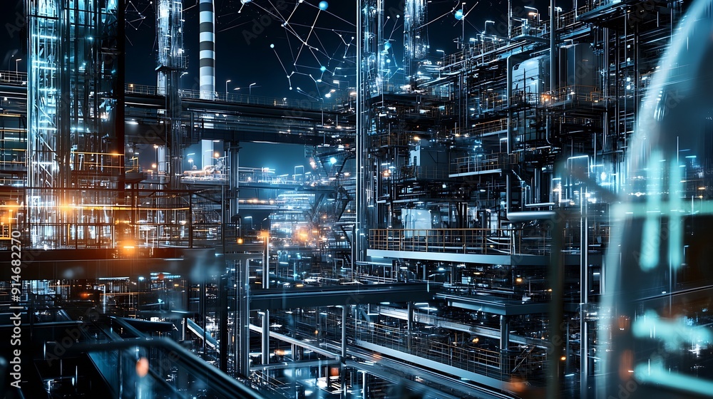 Fototapete european companies are leveraging digital transformation to increase productivity and operational ef