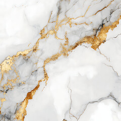 White Marble with Gold Granite Texture Background