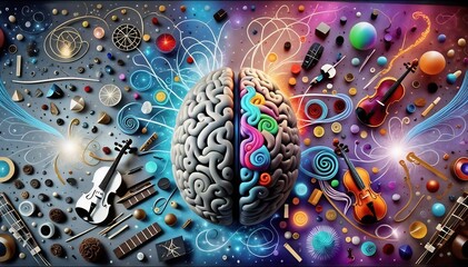 Cerebro al frente, cada hemisferio representa una capacidad y habilidad distinta, el hemisferio izquierdo más matemático, el derecho más artístico