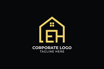 Architecture logo design, abstract construction company residential contractor home construction logo, apartment complex, construction