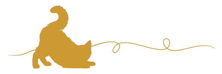 line art cat illustration  background for a cat day