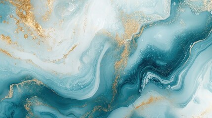 Abstract marble texture with blue and gold. Perfect for a background, website, or social media post.