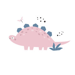 Vibrant Hand-Drawn Vector Cartoon Dinosaur Illustrations