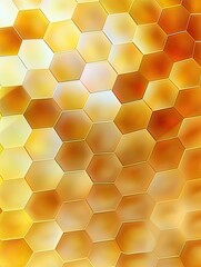 A vibrant display of golden honeycomb reflecting sunlight in a warm, inviting atmosphere