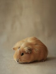 Fototapeta premium Guinea Pig isolated on paper background