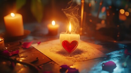 Concept of love magic love spell attracting love predictions of fate and other magic : Generative AI