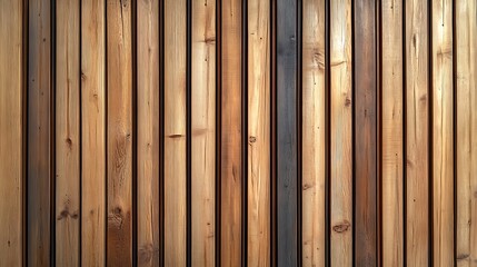 Vertical slats on wooden wall natural wood paneling texture for interior design	