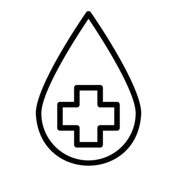 recommend clip art: waterdrop Line Icon