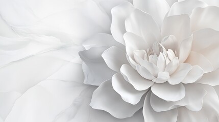 3d Wallpaper With Beautiful White Marble Flower Beautiful Abstract Background Wallpaper : Generative AI