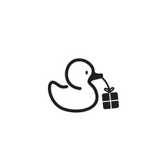 delivery duck vector