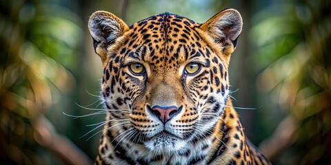 Majestic wild feline with piercing eyes and sleek fur, wild cat, predator, hunter, wildlife, powerful, fierce, majestic, nature