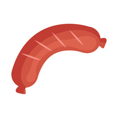 Sausage meat BBQ icon Vector