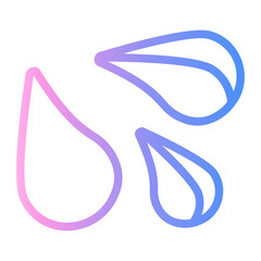 Obraz premium water Line Gradient Icon