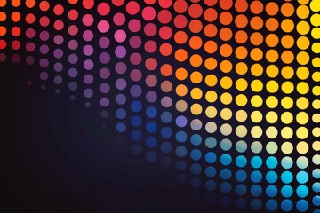 Multicolored LED Display: Vibrant Technology and Design Elements